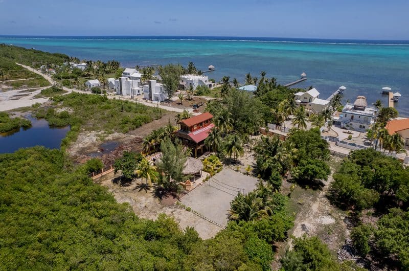 Beachview Home in Ambergris Caye - Casa Pura Vida Aerial View