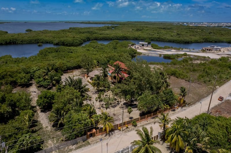 Beachview Home in Ambergris Caye - Casa Pura Vida Aerial View