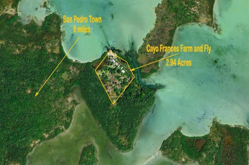 Cayo Frances Farm and Fly Aerial View