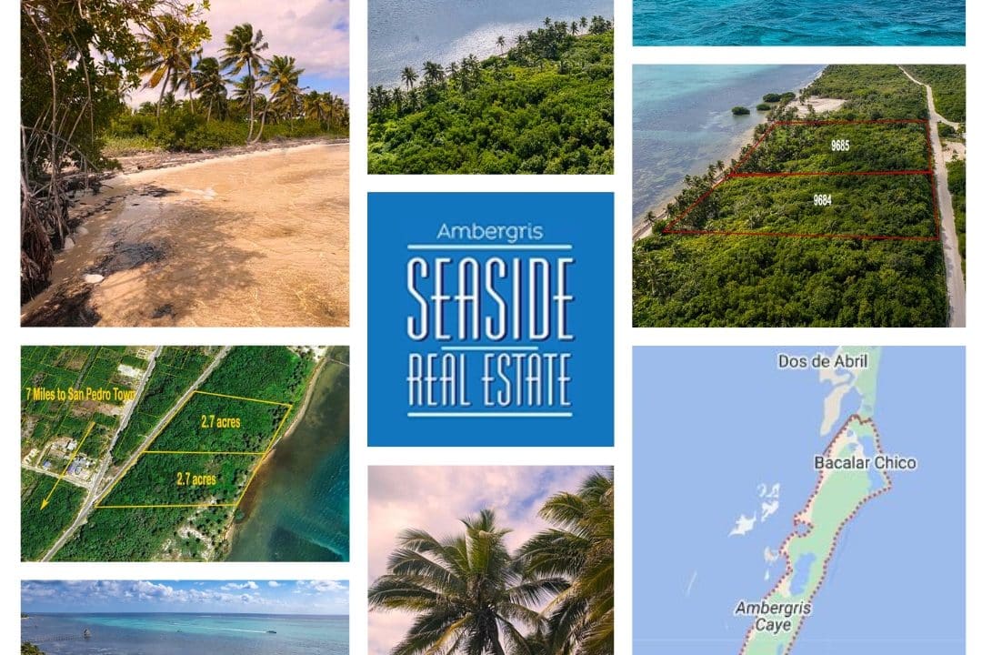 Beachfront Land for Sale in Belize: 2.7 Acres of Paradise on Ambergris Caye