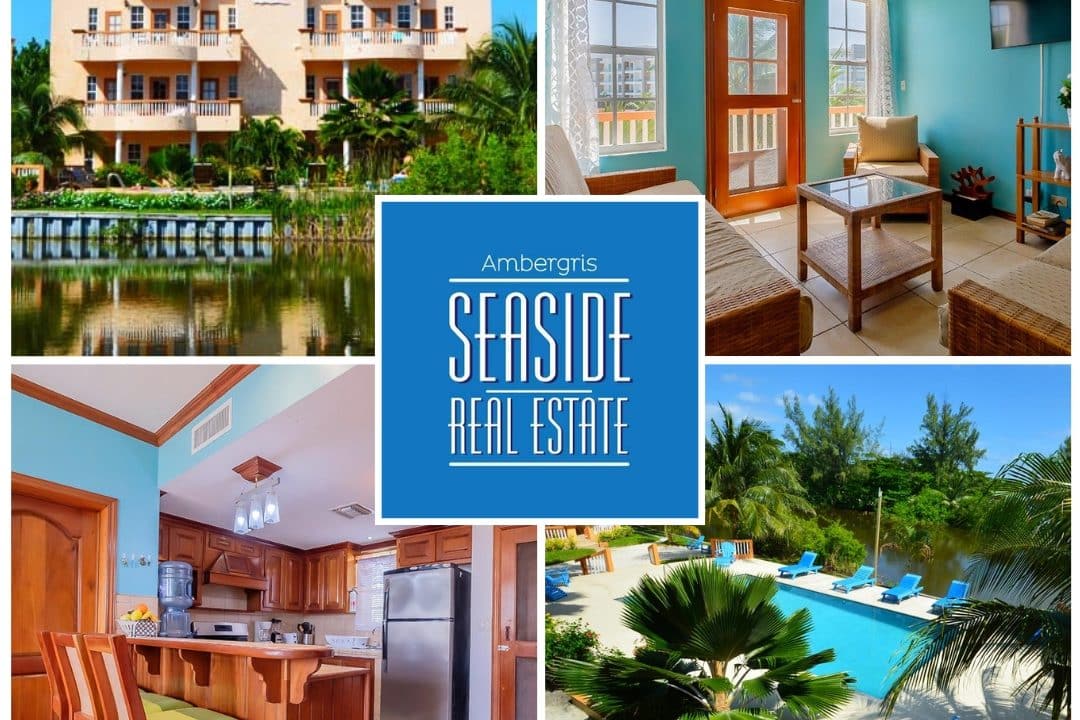 Oceanview 3-Bedroom Condo For Sale at Ambergris Lake Villas Ambergris Caye
