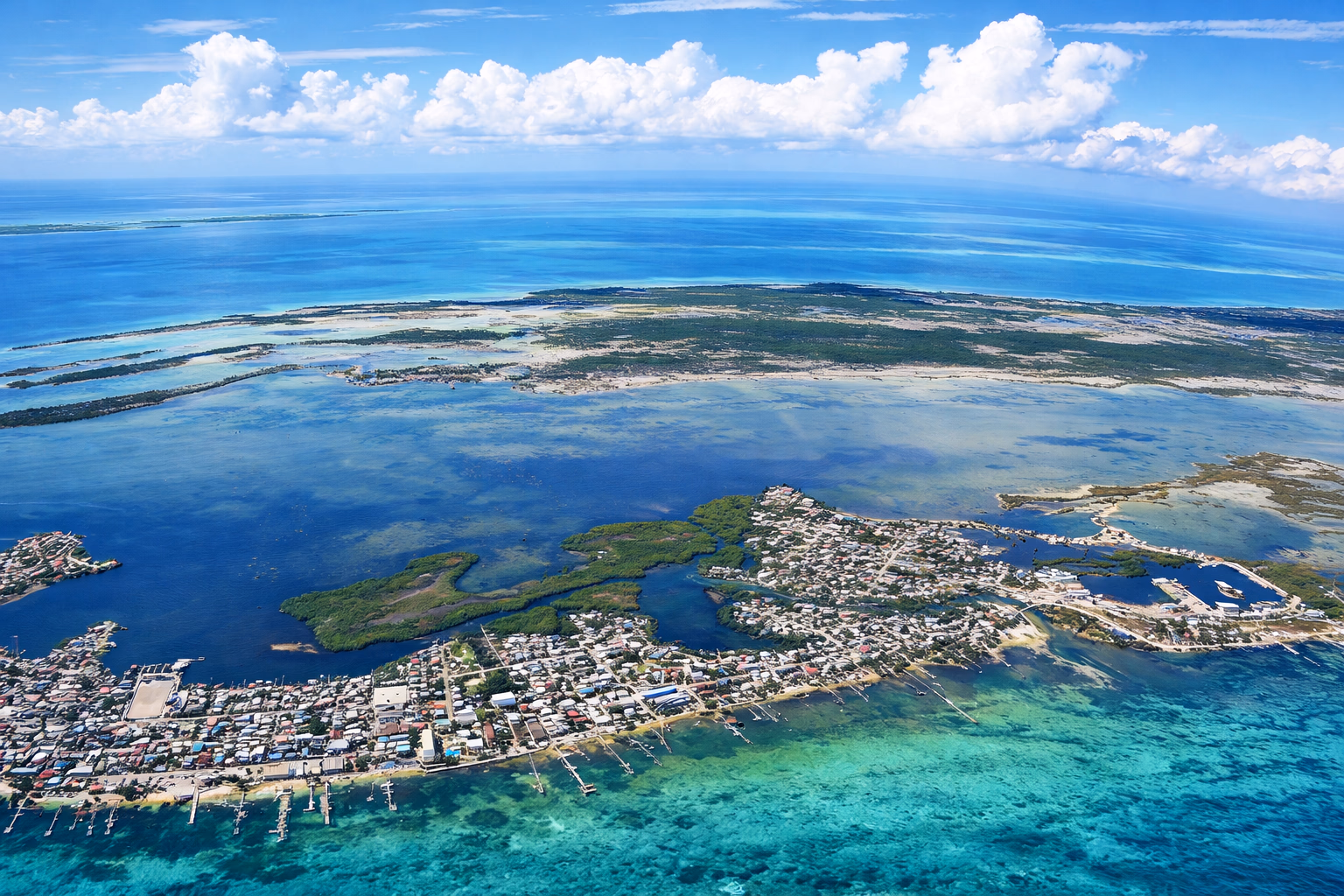 Aerial View 2 of Ambergris Caye Real Estate For Sale