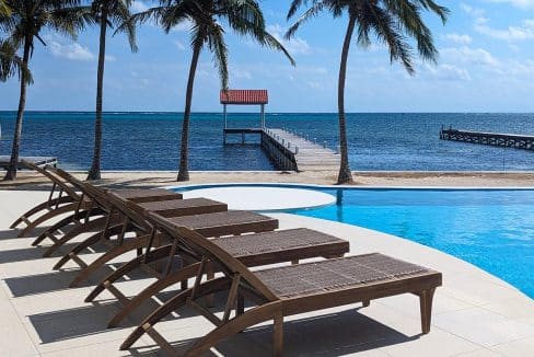 Stunning beachfront properties for sale on Ambergris Caye, Belize.