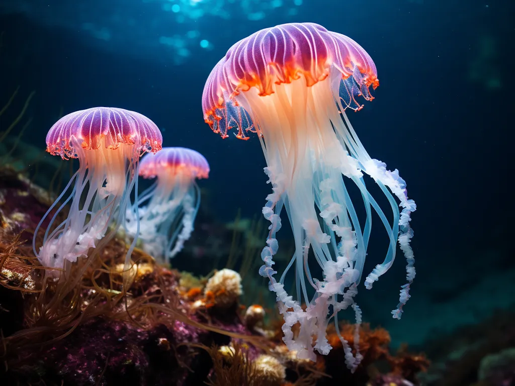 Jelly Fish in Belize Coral Reef