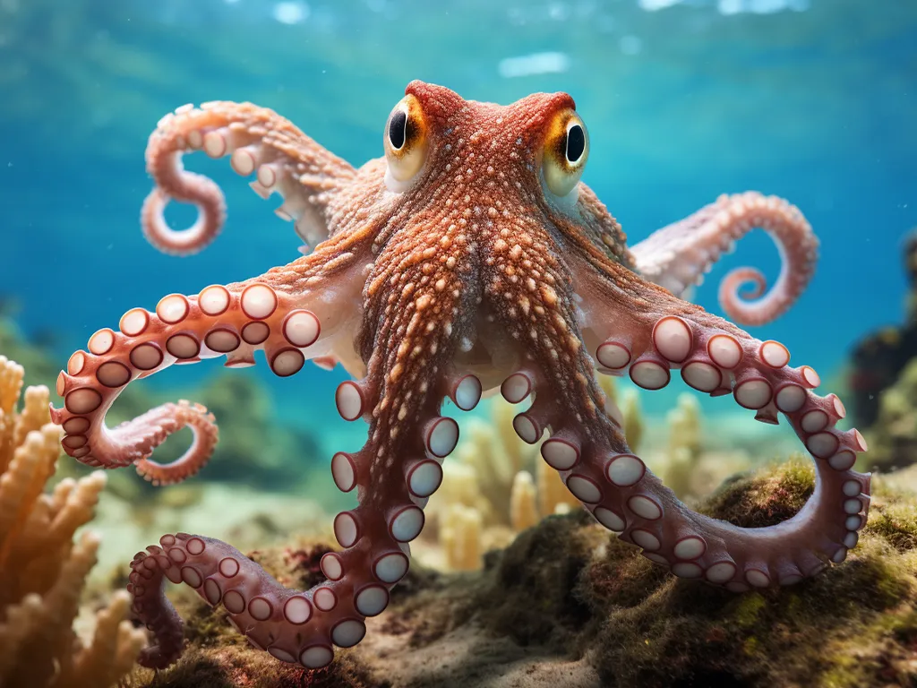 Octopus in Belize Barrier Reef