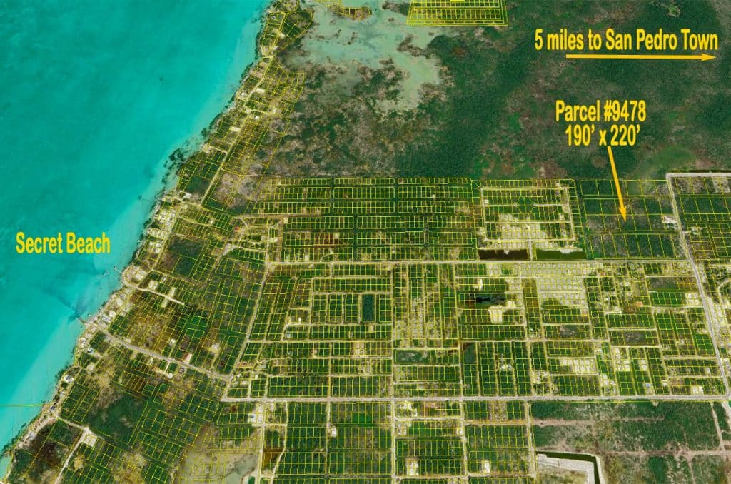 Ambergris Belize 1 Acre Lot Near Secret Beach