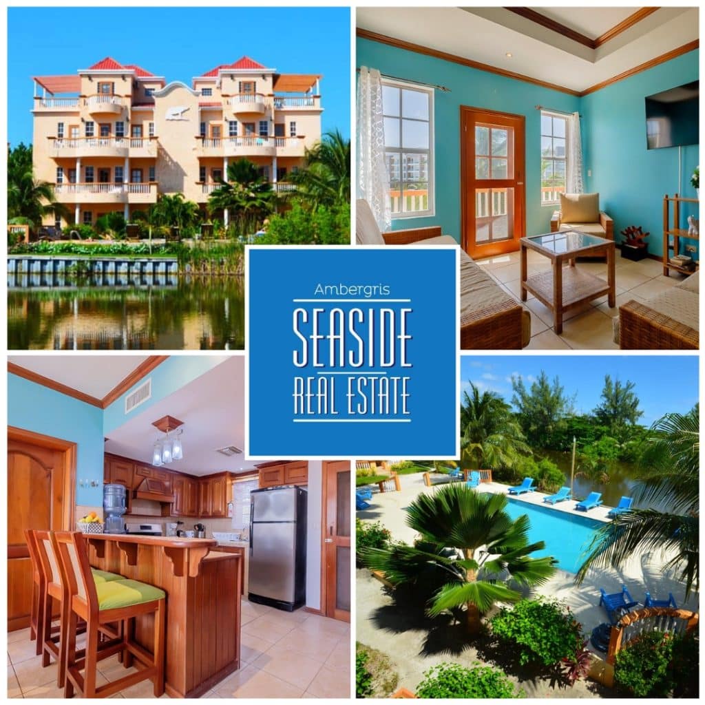 Oceanview 3-Bedroom Condo For Sale at Ambergris Lake Villas Ambergris Caye