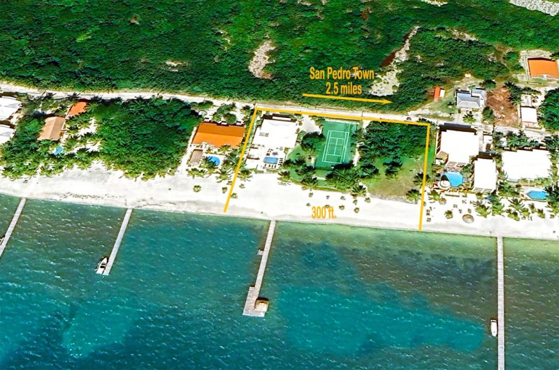 Wataview Beachfront Estate Aerial View of Lot