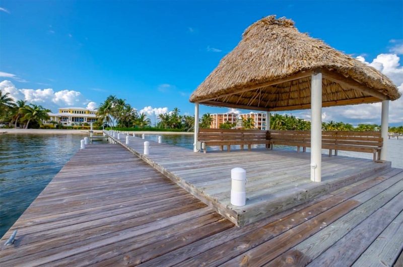Wataview Beachfront Estate View of House from Dock